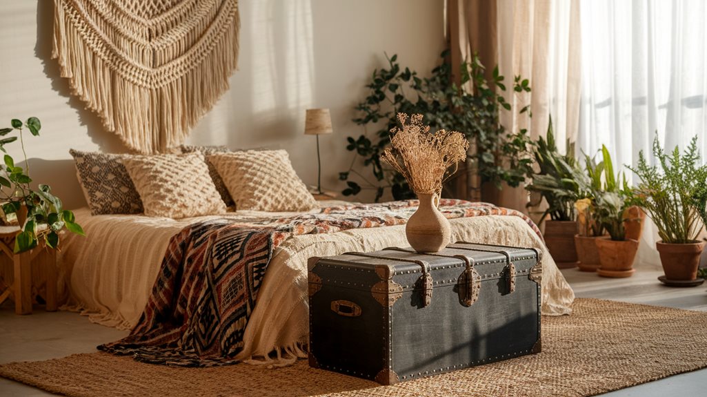 akcesoria do sypialni w stylu boho