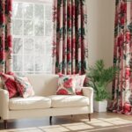 zasłony w kwiaty trendy wnętrzarskie
